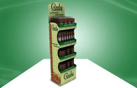 Esposizione su misura del cartone di Candy POP con quattro lo scaffale, banchi di mostra del pavimento del cartone