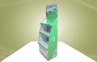 Scaffali regolabili verdi dei banchi di mostra del cartone per i prodotti di sanità
