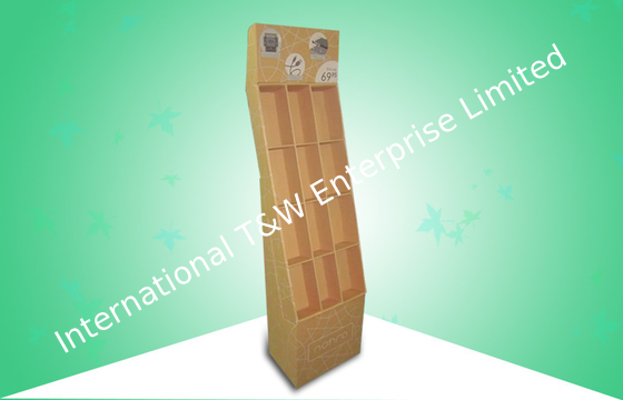 comprare Scaffali di esposizione amichevoli naturali del cartone di Eco Kraft 12 cellule che promuovono gli oggetti elettronici online manufacture