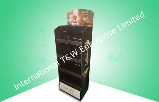 comprare Forte banco di mostra ondulato del cioccolato, piegatura facile al minuto degli scaffali di esposizione del negozio online manufacture