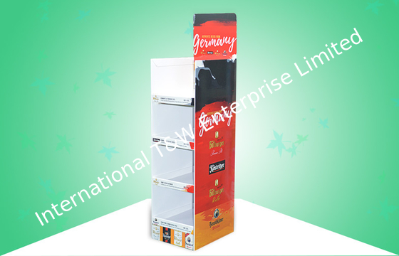 comprare I 4 banchi di mostra resistenti del cartone di schiocco di Sheves che promuovono la birra beve ecc online manufacture