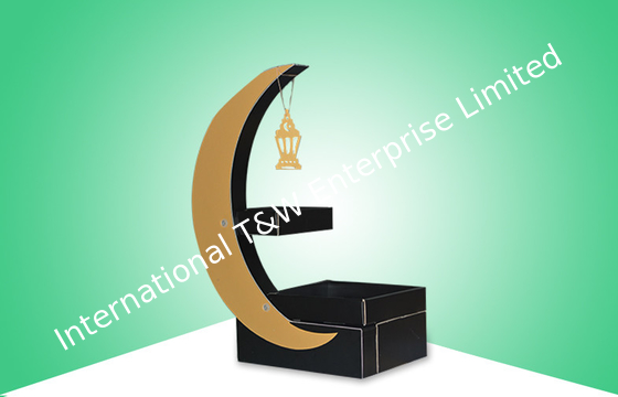 comprare Modello vistoso di forma della luna dell'esposizione del cartone con lo scaffale per la vendita dei bambini Candy online manufacture