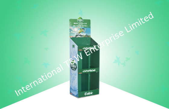 comprare L'esposizione verde del cartone di schiocco per l'acqua pura in bottiglia, sta sull'esposizione del cartone online manufacture