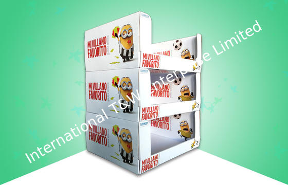 comprare 4 colori CMYK Minion PDQ vassoi di cartone con disegno impilabile per bottiglie di bevande per bambini online manufacture