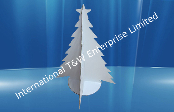 comprare Pubblicità del modello promozionale dell'esposizione del cartone con forma dell'albero di Natale online manufacture