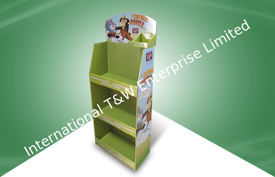 comprare Visualizzatori di isolato del cartone del prodotto del supermercato con lo scaffale tre online manufacture