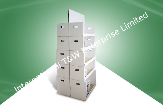 comprare Un fronte doppio di cinque scaffali - mostri gli scaffali di esposizione del cartone per i prodotti domestici online manufacture