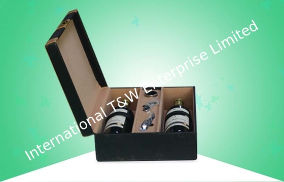 comprare I contenitori d'imballaggio carta dell'alta società/nobile, Wine contenitore di regalo di legno con effetto dorato del velluto online manufacture
