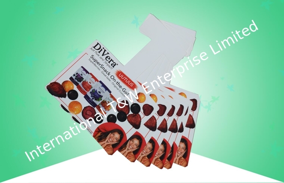 comprare Wobbler d'imballaggio su ordinazione dello spuntino della carta di carta di Artpaper delle scatole 350GSM con rivestimento lucido online manufacture