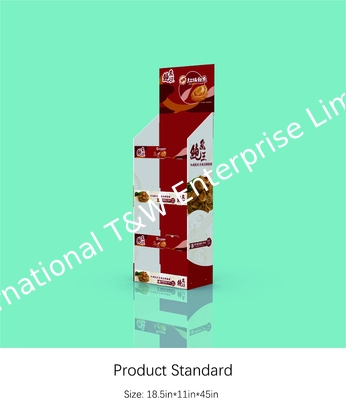 comprare Scaffale di esposizione ondulato di posizione dello scaffale di carta del banco di mostra 4 per gli alimenti della salsa online manufacture