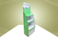 Scaffali regolabili verdi dei banchi di mostra del cartone per i prodotti di sanità