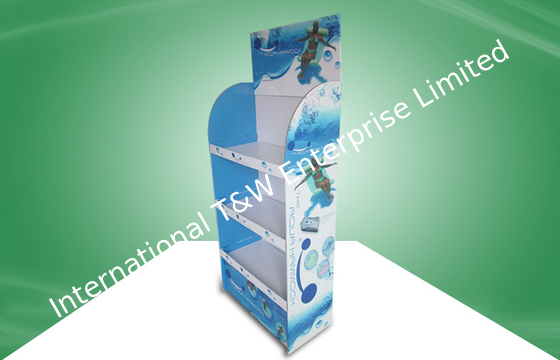 comprare Le esposizioni resistenti del cartone di posizione con tre scaffale, 350gsm CCNB e schiume imbarcano online manufacture
