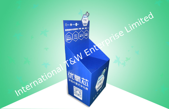 Un buon prezzo. Recipienti blu dello scarico del cartone per la promozione del filtro dell'aria, facili - assemblea in linea