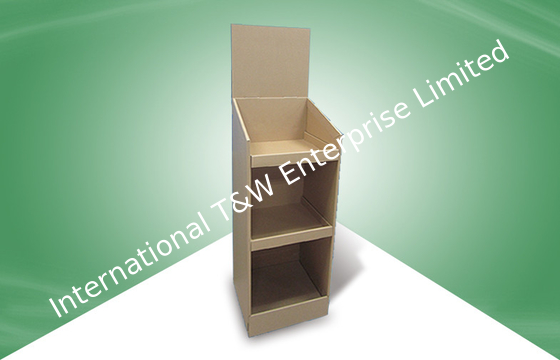 Un buon prezzo. Tre banchi di mostra del cartone di schiocco dello scaffale per il CD & i libri, amichevole eco- di 100% in linea