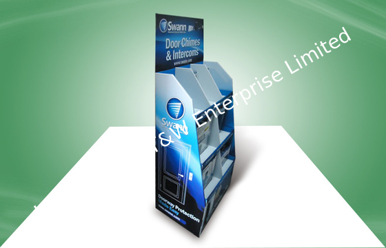 Un buon prezzo. Esposizione del cartone di schiocco di tre scaffali, esposizioni di pavimento ondulate per il campanello in linea