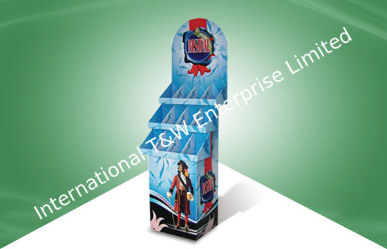 Un buon prezzo. Visualizzatori diritti del negozio del pavimento promozionale del prodotto, visualizzatori del vino del cartone in linea