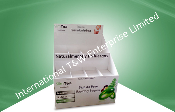Un buon prezzo. Grandi recipienti dello scarico della forte del cartone esposizione del pallet per la medicina di POP in linea