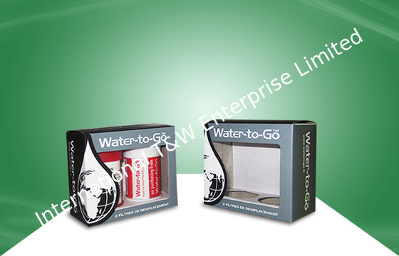 OEM Pantone Color Paper Packaging Box Cartone Box Con Finestra In PET Per Filtro