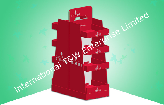 Un buon prezzo. Doppio scaffale di manifestazione quattro del fronte del cartone delle esposizioni resistenti di posizione per Adverstizing in linea