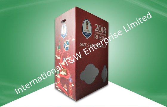 Un buon prezzo. Dimensioni differenti delle esposizioni dei recipienti dello scarico del cartone di calcio della coppa del Mondo con il divisore in linea