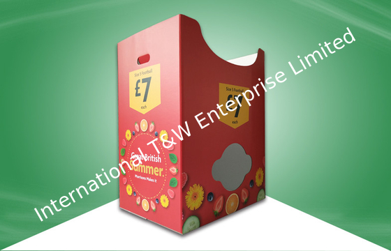 Un buon prezzo. Superficie della laminazione di Matt dei recipienti dello scarico dell'esposizione del cartone di calcio per gli eventi di coppa del Mondo in linea