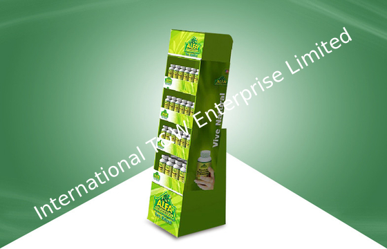 Un buon prezzo. Il cartone di isolato di quattro scaffali visualizza la stampa offset amichevole di Eco Cmky in linea