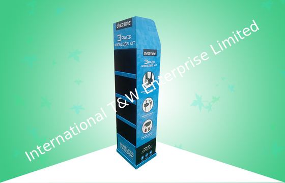 Un buon prezzo. Forte scaffale di abitudine 4 dei banchi di mostra di pop-up del cartone per la promozione del trasduttore auricolare in linea