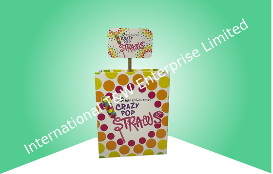 Un buon prezzo. Esposizione a finestra del recipiente dello scarico del cartone per gli oggetti di Candy con la metropolitana & l'intestazione in linea